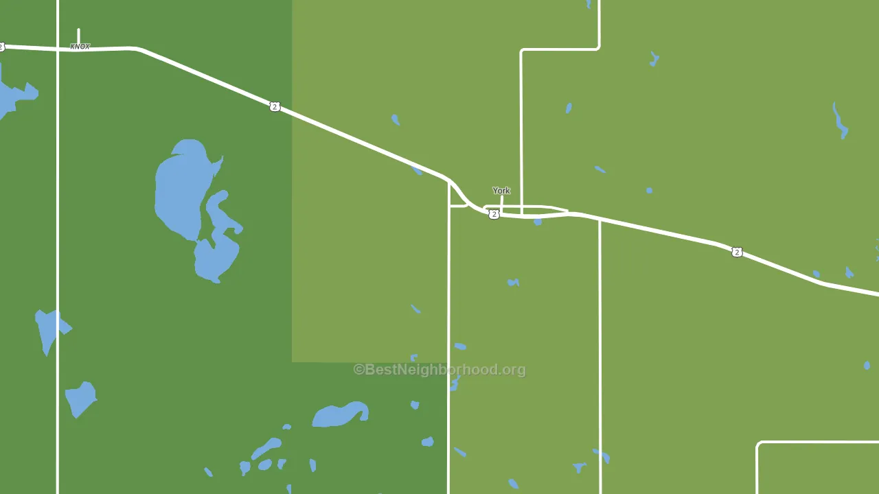 York, ND block-group voter-turnout map