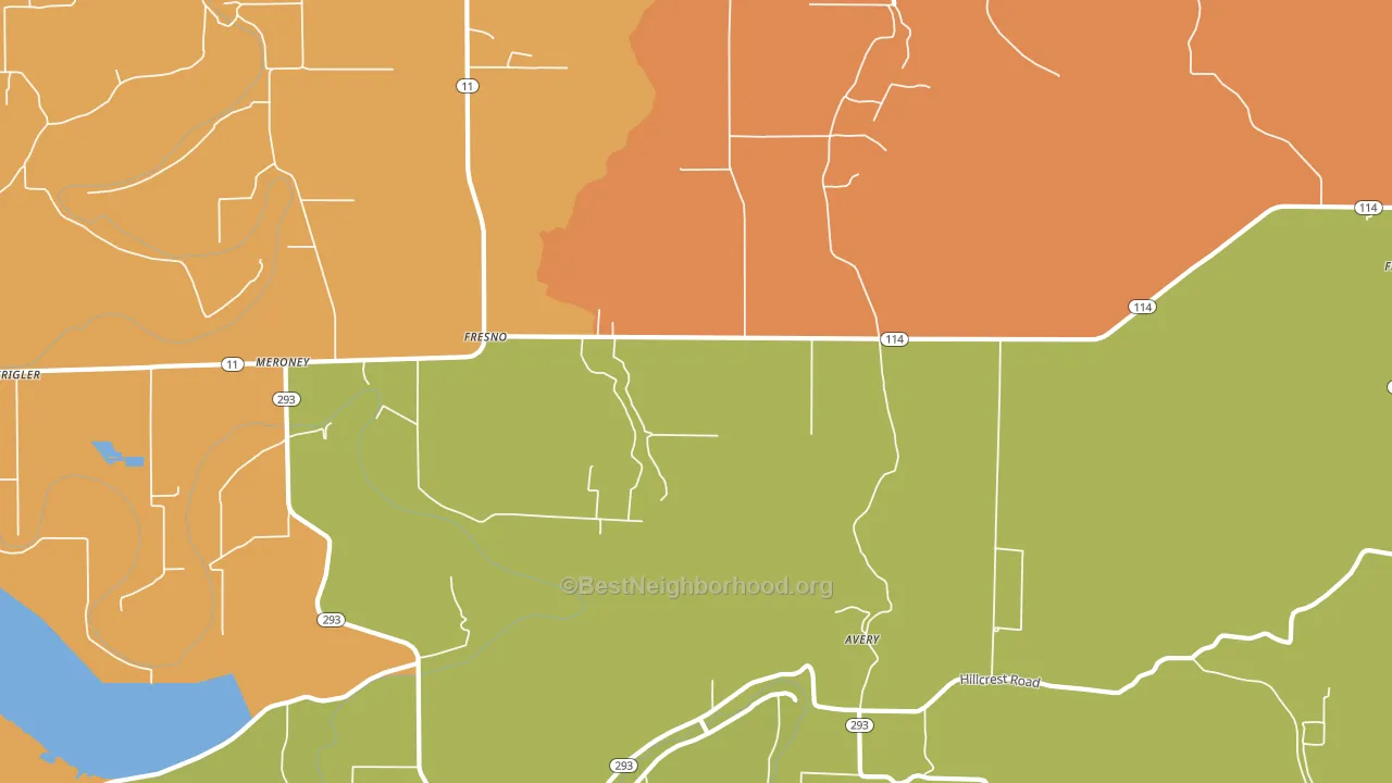 Yorktown, AR block-group voter-turnout map