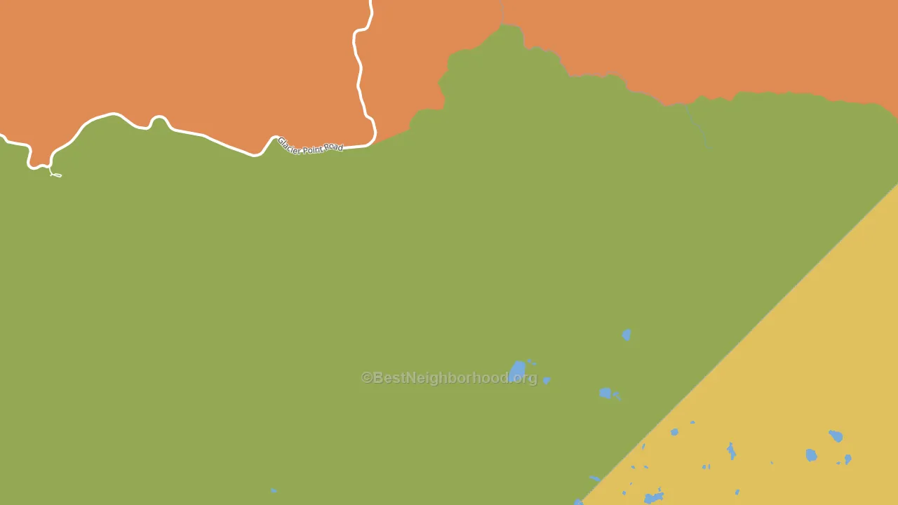 Yosemite Junction, CA block-group voter-turnout map