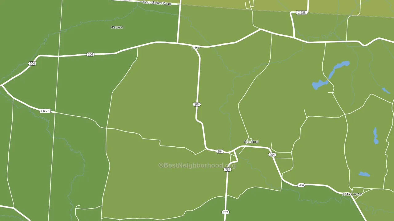 Yost, OH block-group voter-turnout map