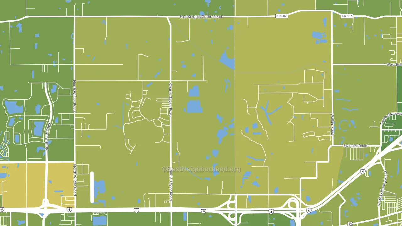 Youmans, FL block-group voter-turnout map