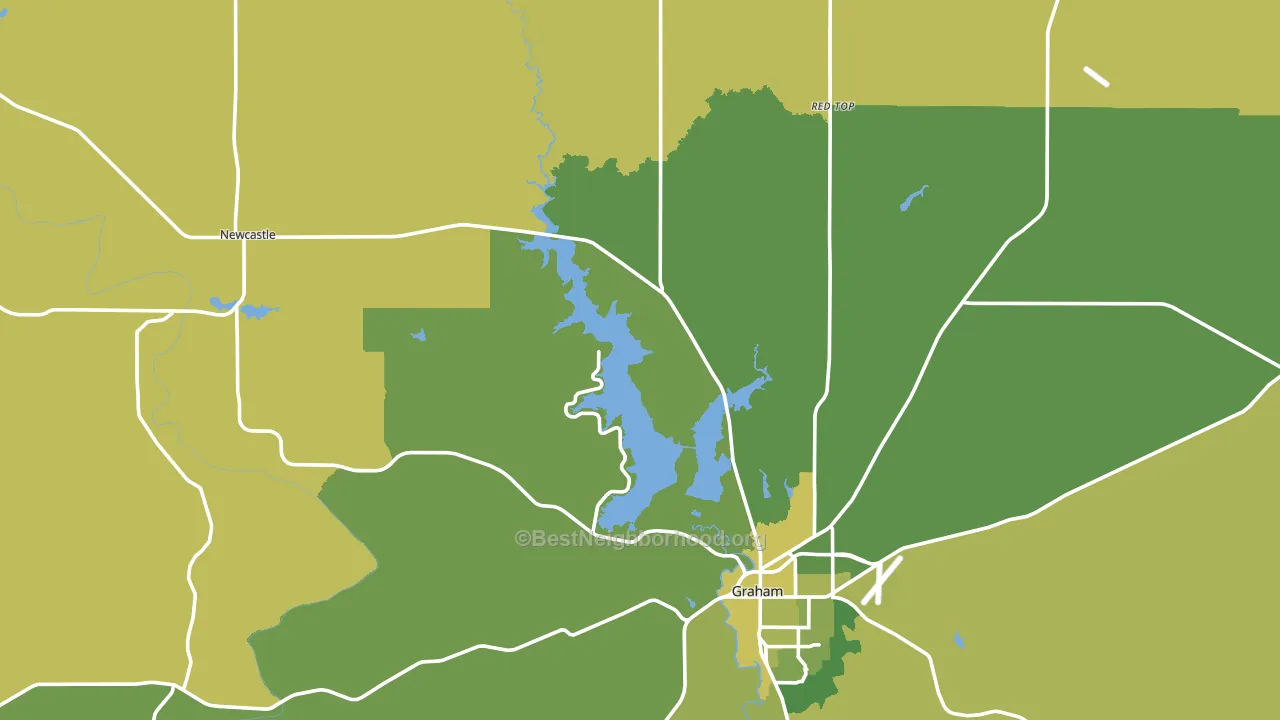 Young County, TX block-group voter-turnout map