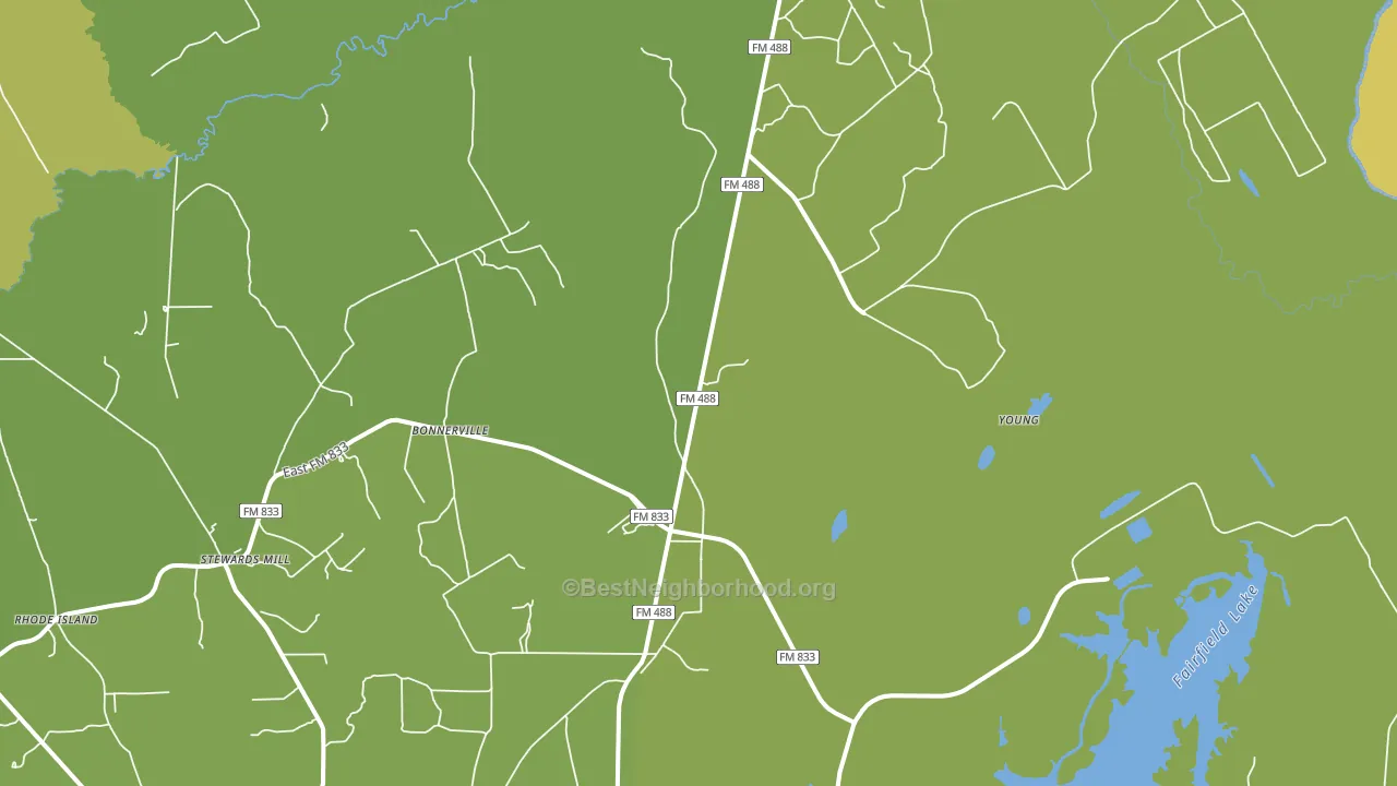 Young, TX block-group voter-turnout map