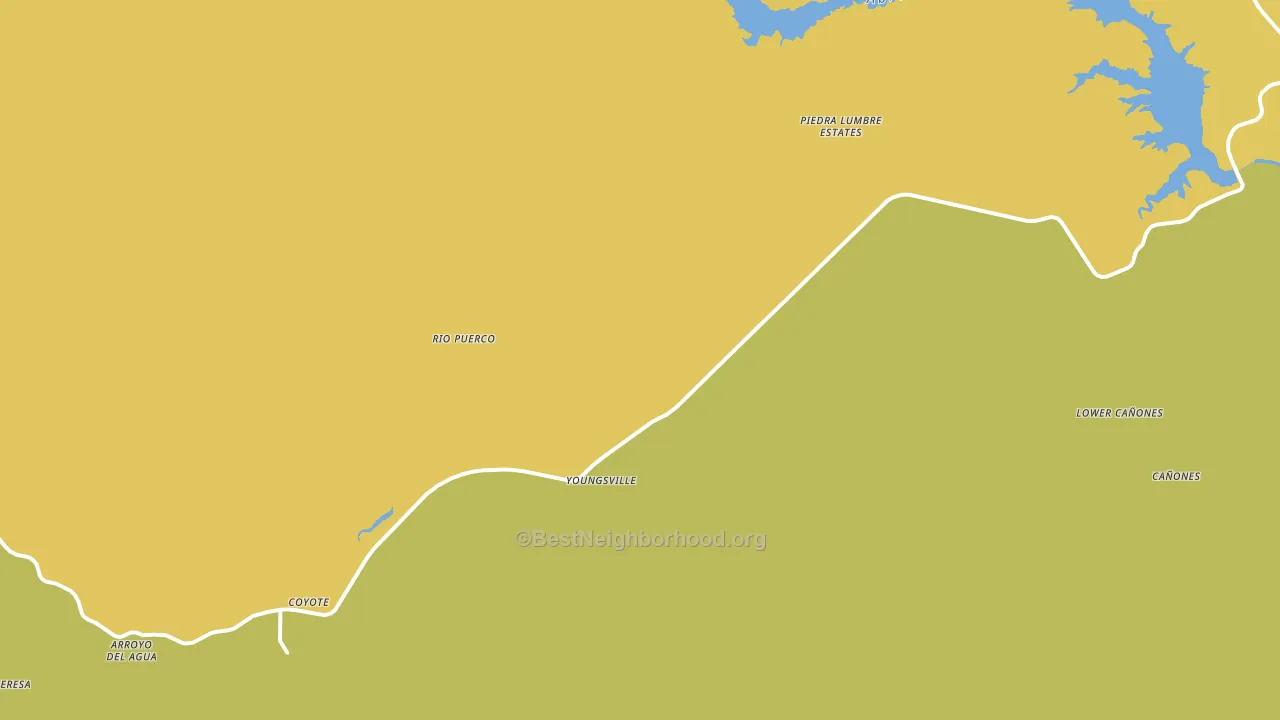 Youngsville, NM block-group voter-turnout map