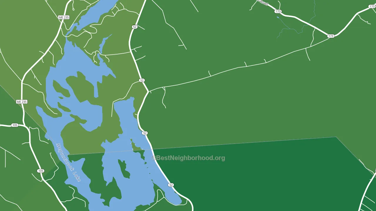 Youngtown, ME block-group voter-turnout map