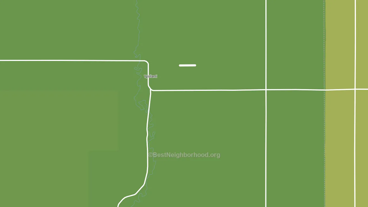 Ypsilanti, ND block-group voter-turnout map