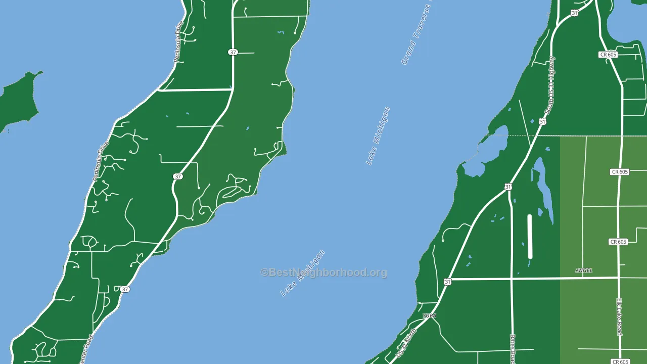 Yuba, MI block-group voter-turnout map