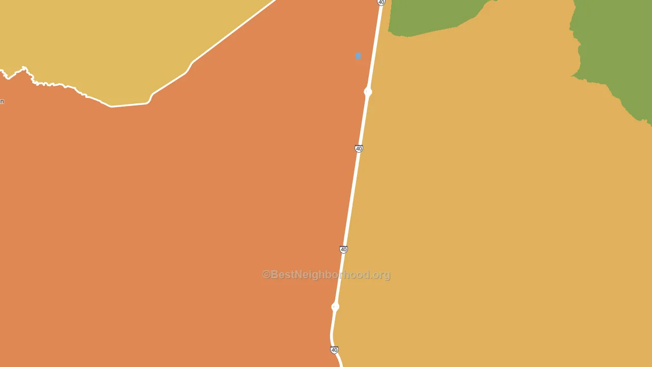 Yucca, AZ block-group voter-turnout map