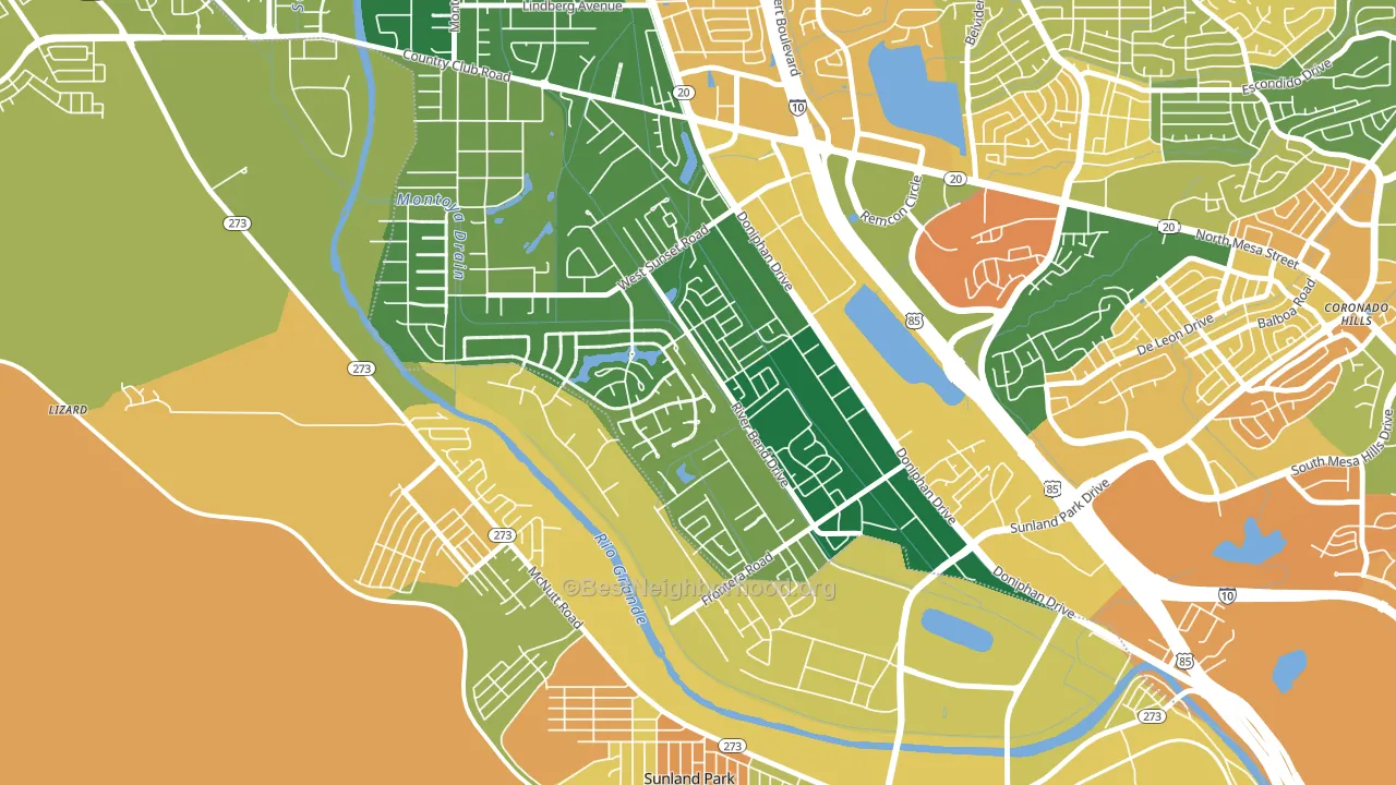 Zach White, El Paso, TX block-group voter-turnout map