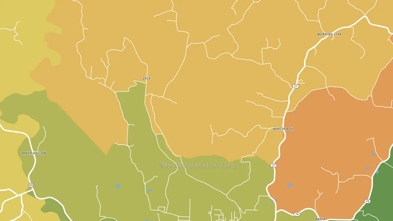 Zack, AR block-group voter-turnout map