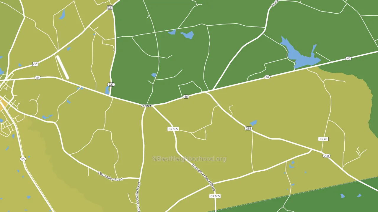 Zaidee, GA block-group voter-turnout map