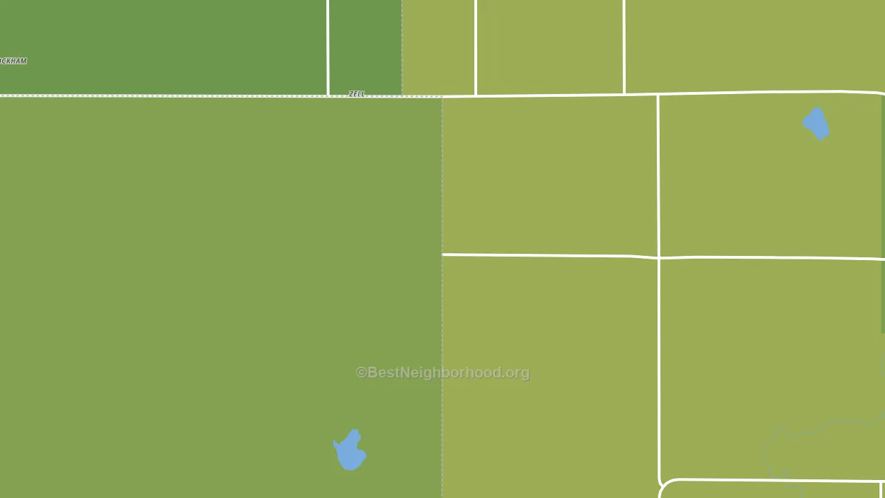 Zell, SD block-group voter-turnout map