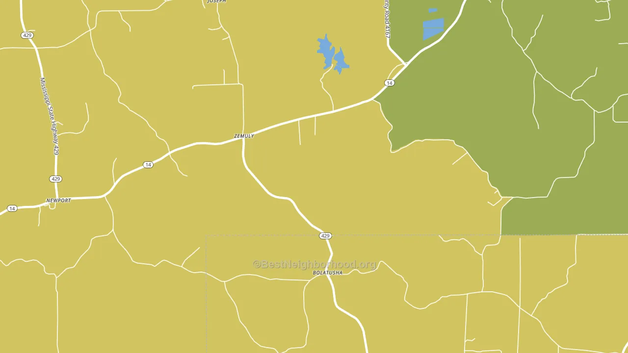 Zemuly, MS block-group voter-turnout map