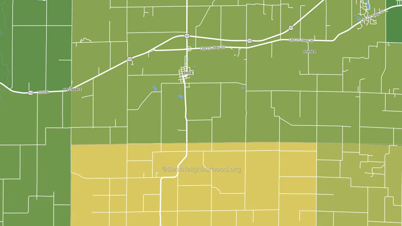 Zenith, IL block-group voter-turnout map