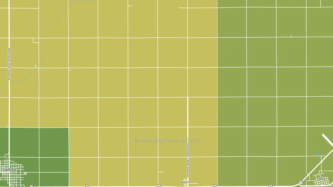 Zenith, KS block-group voter-turnout map