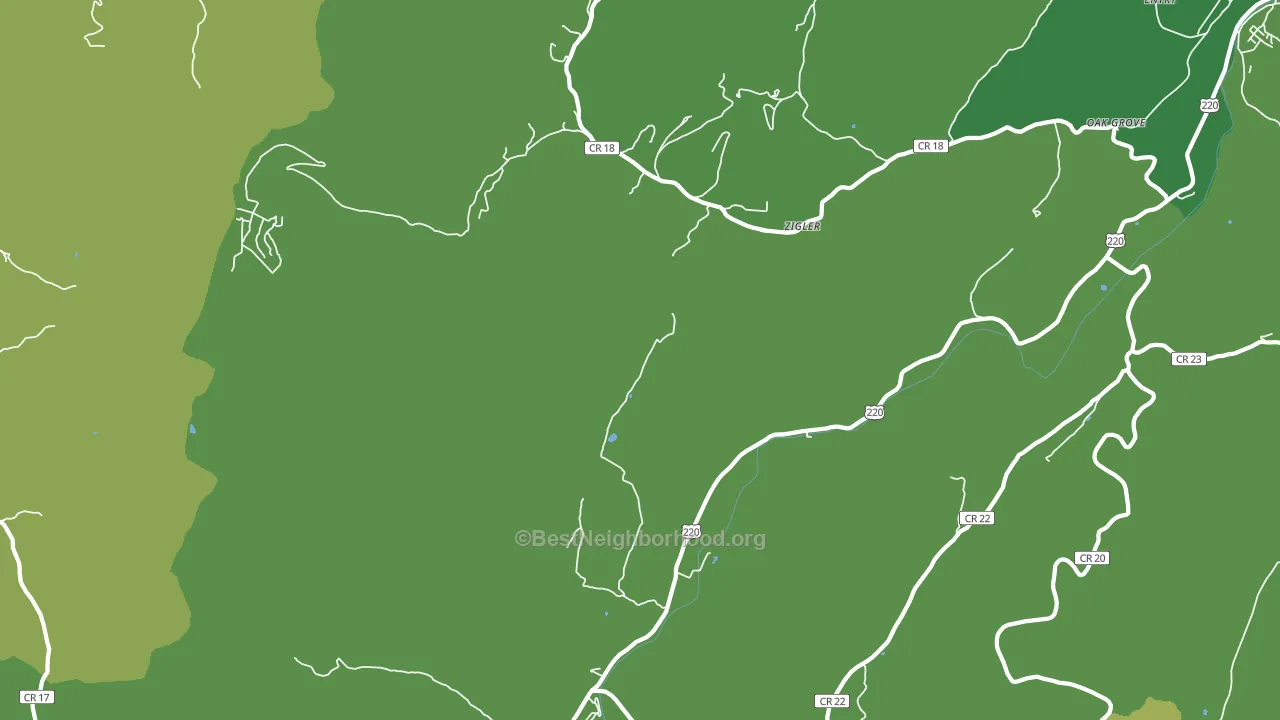 Zigler, WV block-group voter-turnout map