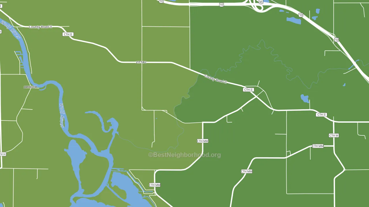 Zittau, WI block-group voter-turnout map
