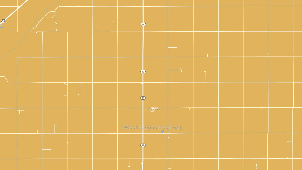 Zook, KS block-group voter-turnout map