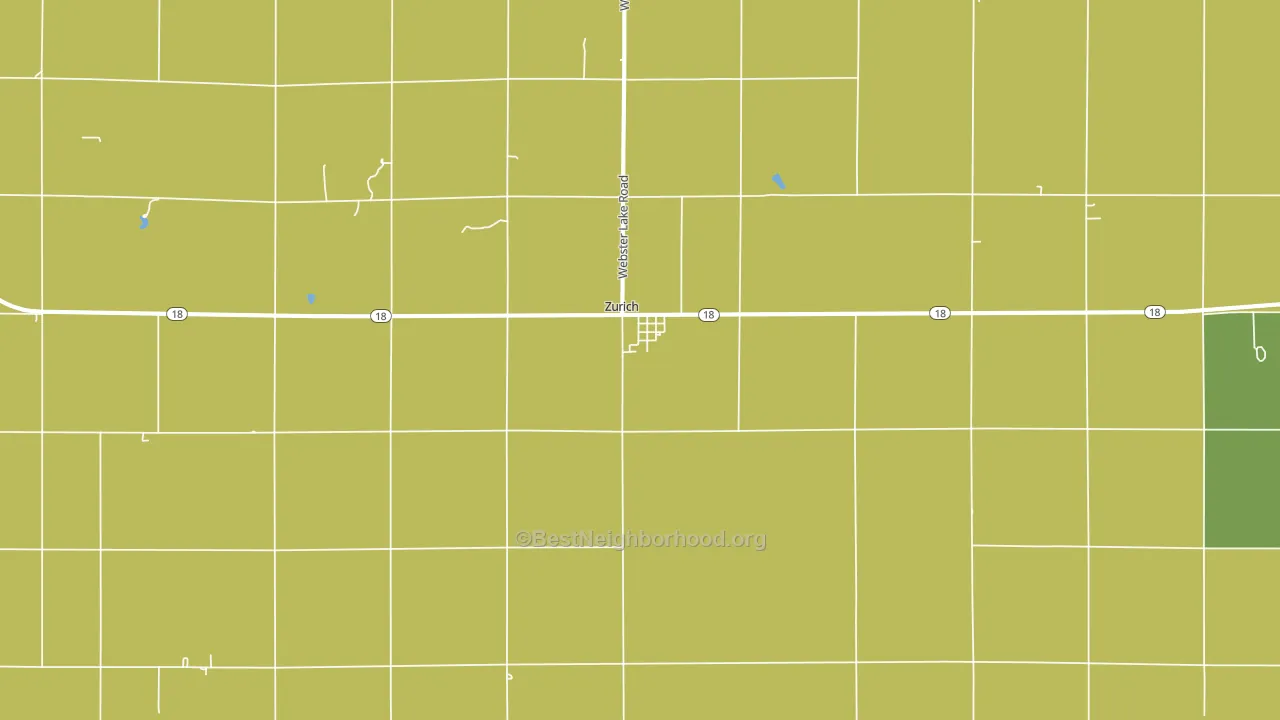 Zurich, KS block-group voter-turnout map