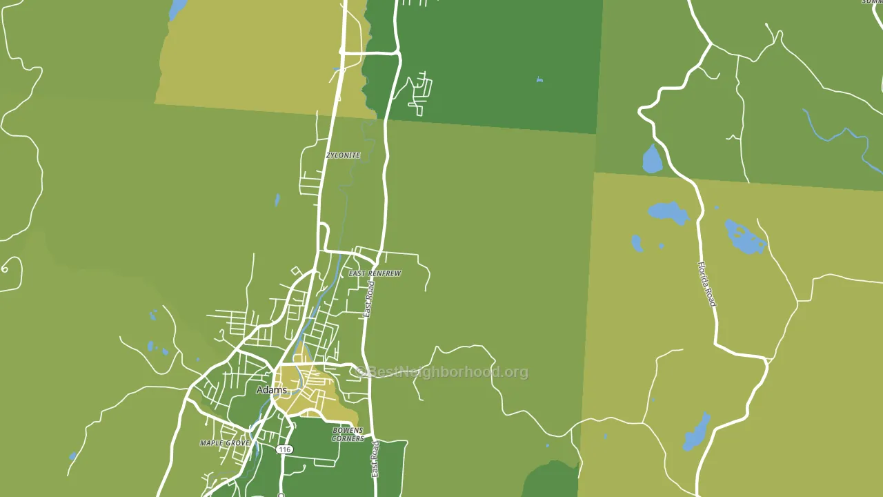 Zylonite, MA block-group voter-turnout map
