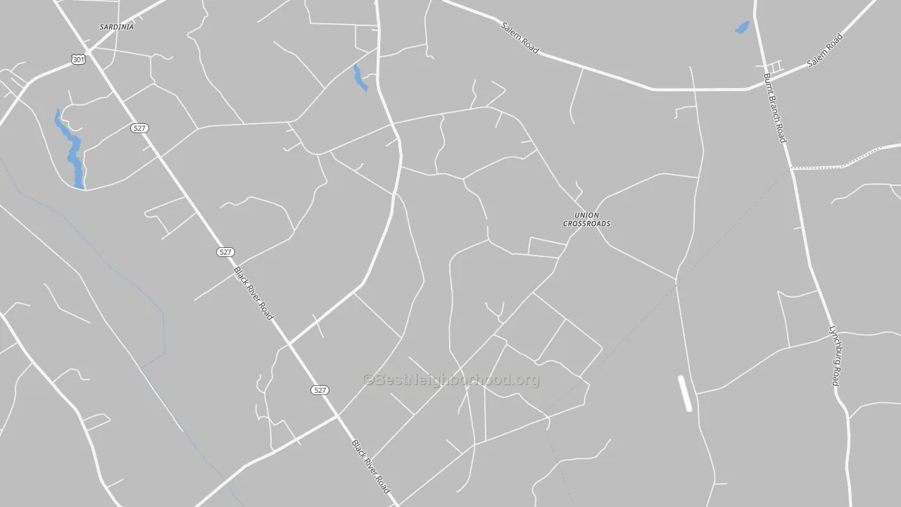Walk Grade map of 29111, SC, walkable areas in green and car-dependent areas in red