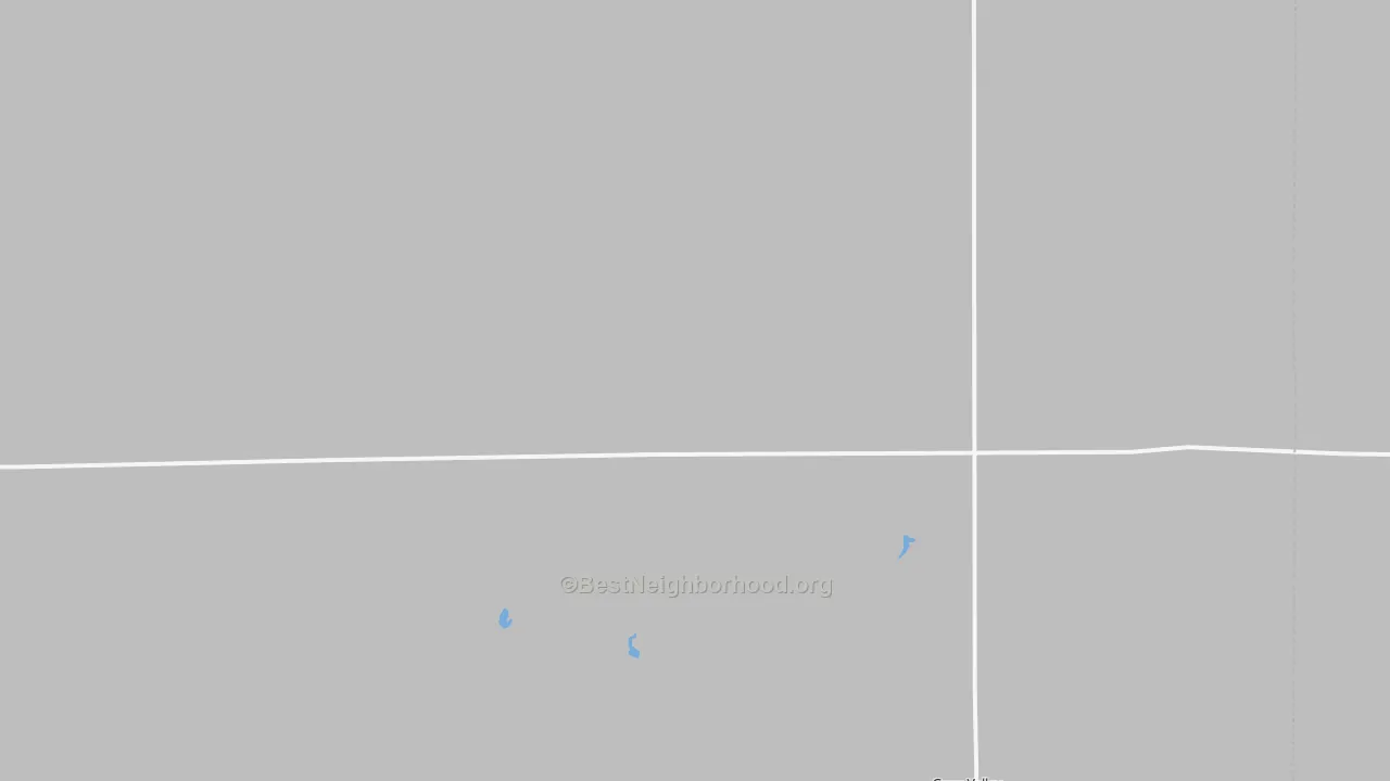 Walk Grade map of 57341, SD, walkable areas in green and car-dependent areas in red