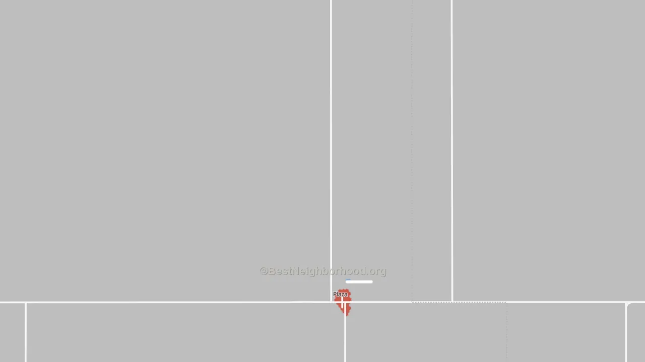 Walk Grade map of 58771, ND, walkable areas in green and car-dependent areas in red