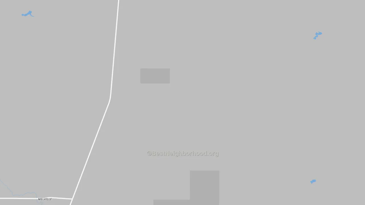 Walk Grade map of 59055, MT, walkable areas in green and car-dependent areas in red