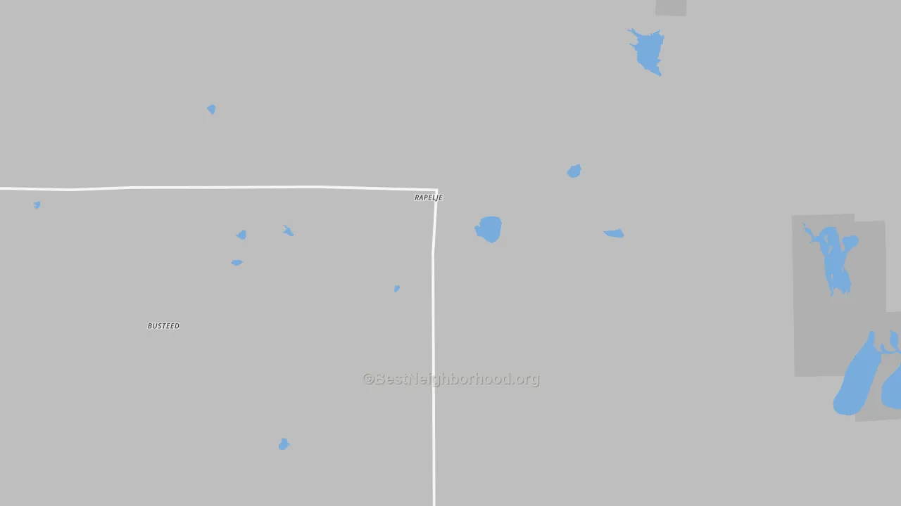 Walk Grade map of 59067, MT, walkable areas in green and car-dependent areas in red