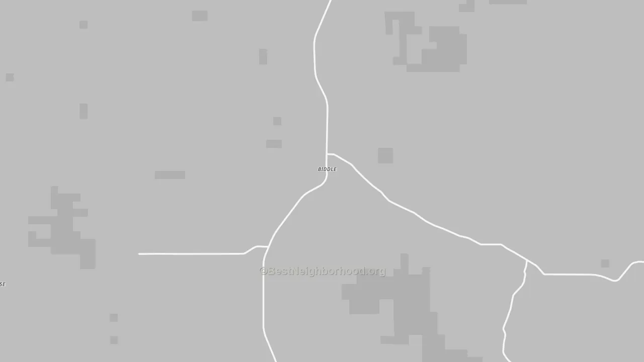 Walk Grade map of 59314, MT, walkable areas in green and car-dependent areas in red