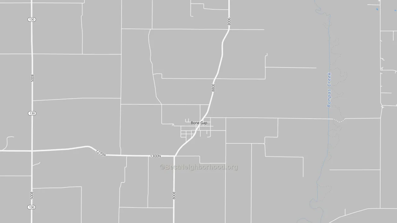 Walk Grade map of 62815, IL, walkable areas in green and car-dependent areas in red