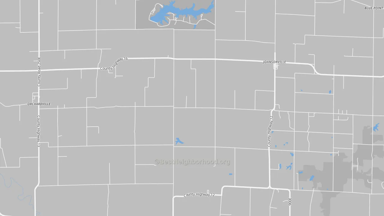 Walk Grade map of 62850, IL, walkable areas in green and car-dependent areas in red