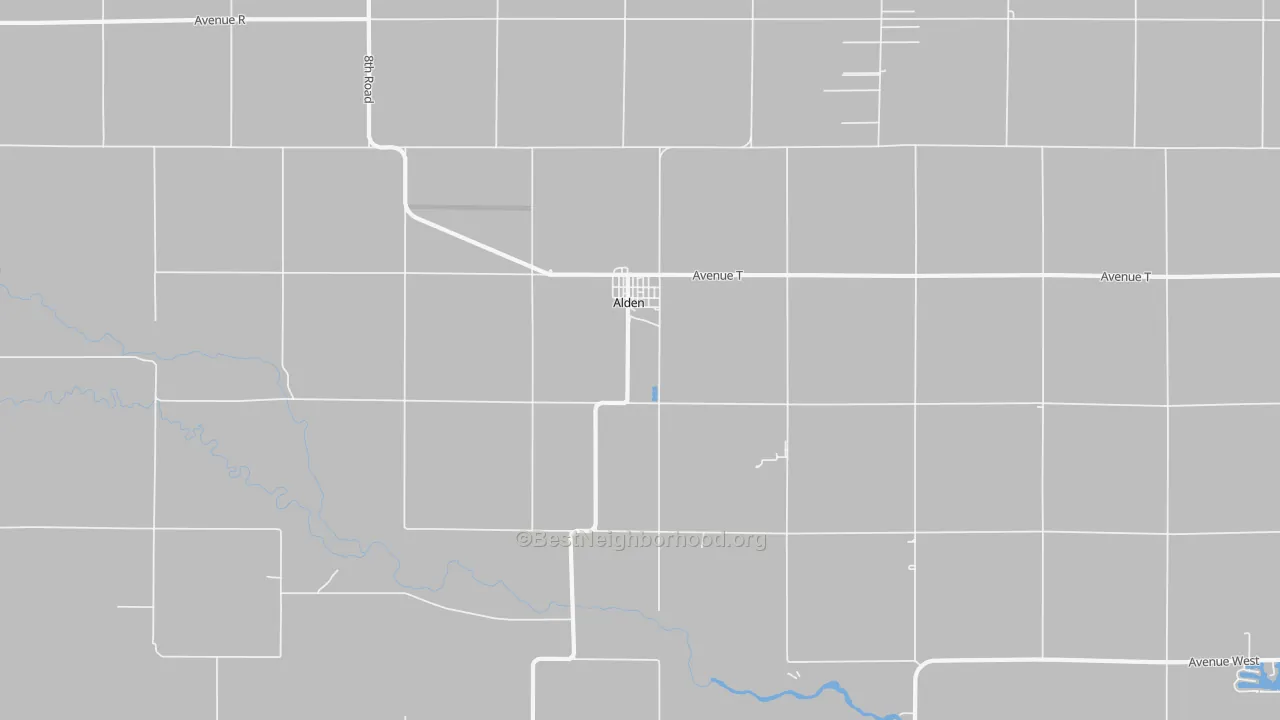 Walk Grade map of 67512, KS, walkable areas in green and car-dependent areas in red