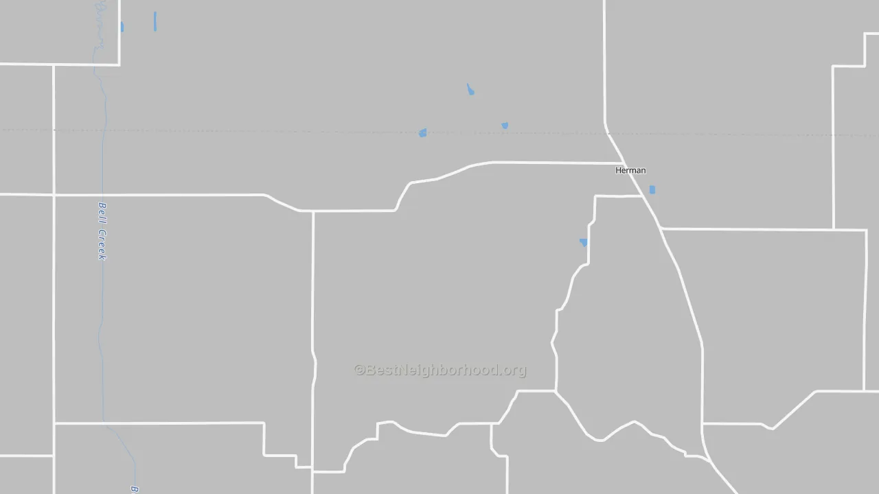 Walk Grade map of 68029, NE, walkable areas in green and car-dependent areas in red