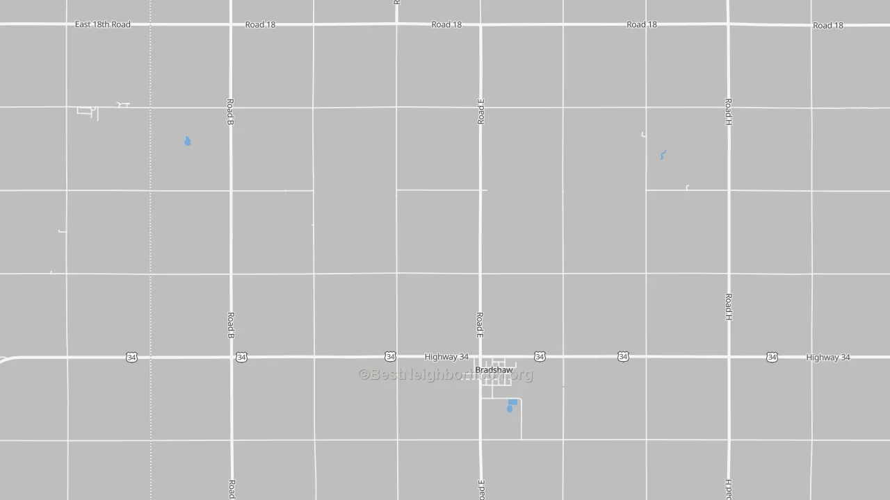 Walk Grade map of 68319, NE, walkable areas in green and car-dependent areas in red