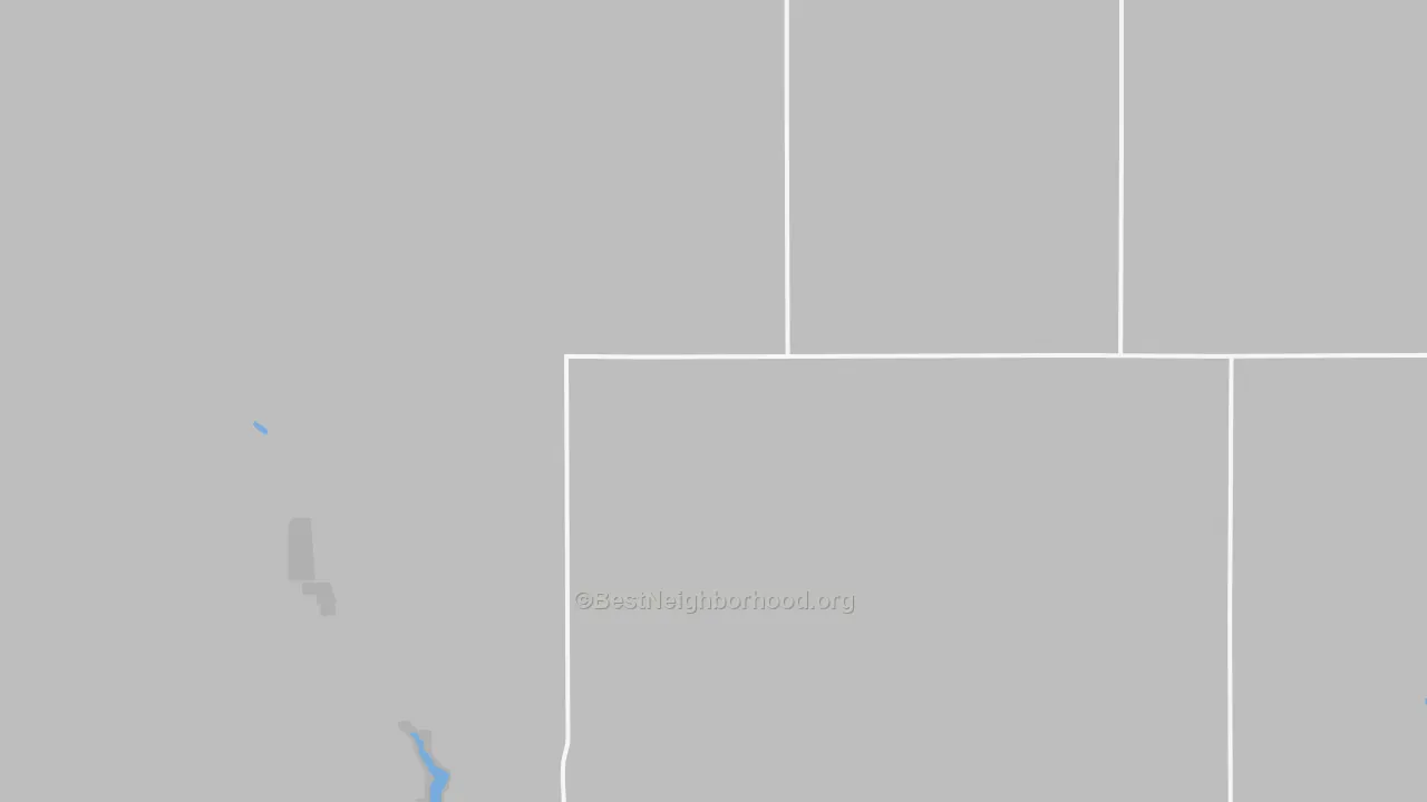 Walk Grade map of 69041, NE, walkable areas in green and car-dependent areas in red