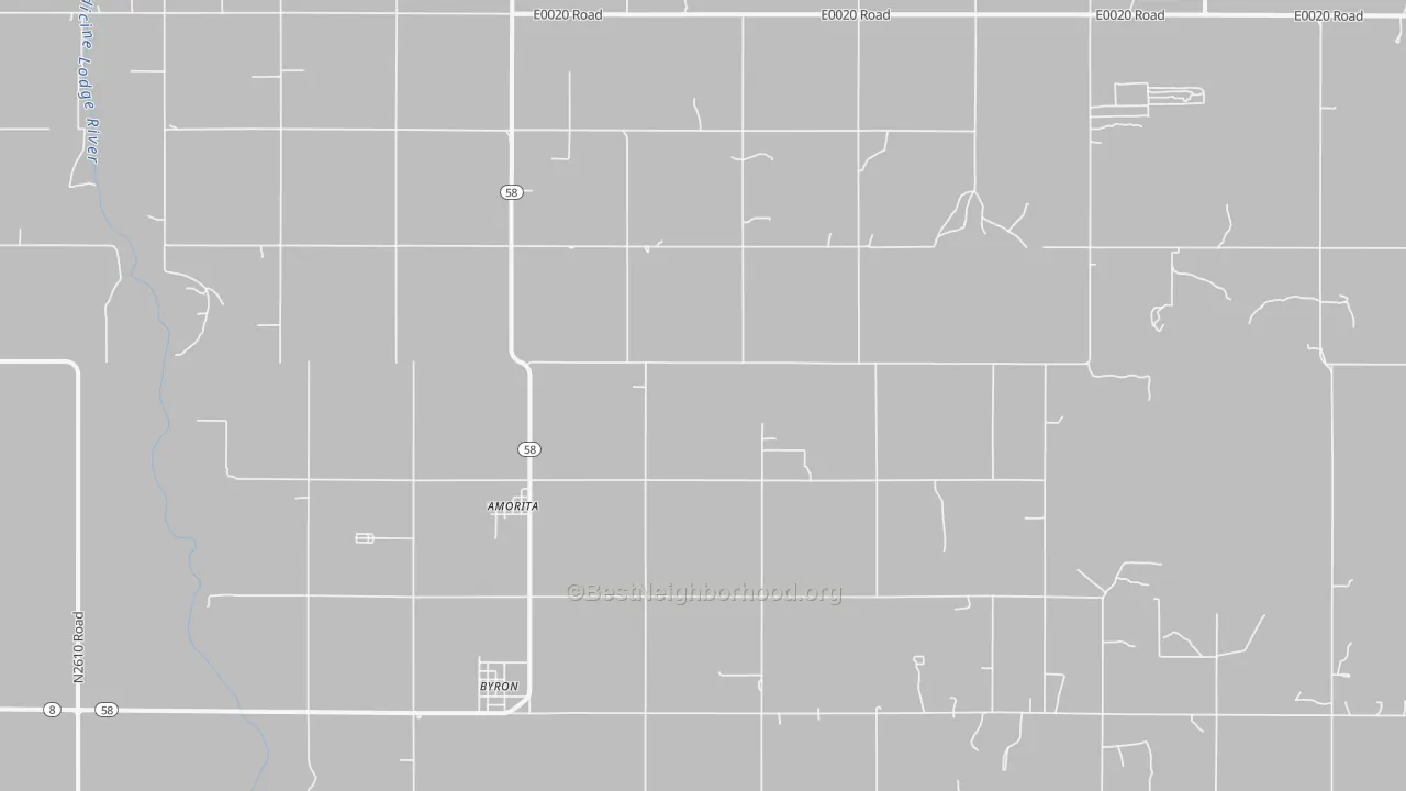 Walk Grade map of 73719, OK, walkable areas in green and car-dependent areas in red