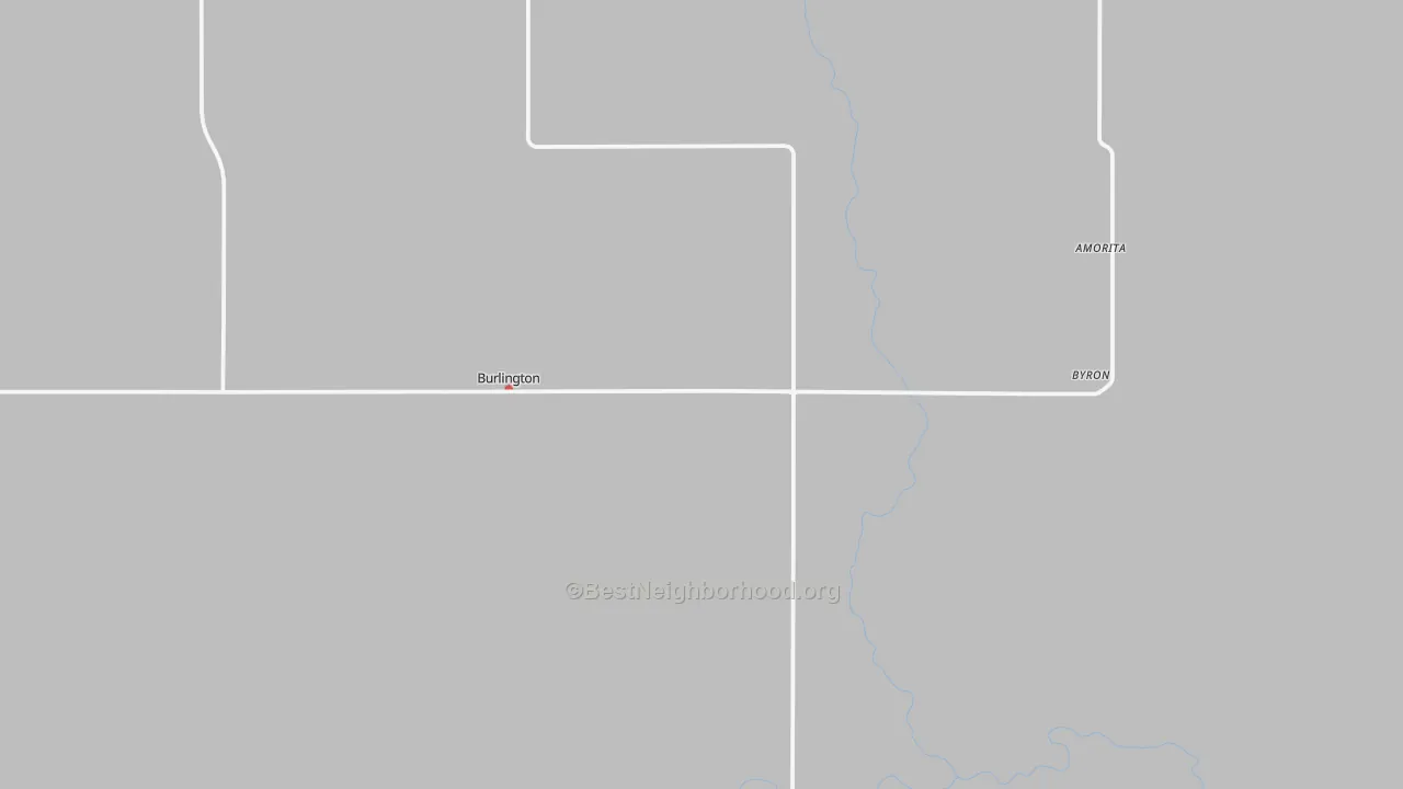 Walk Grade map of 73722, OK, walkable areas in green and car-dependent areas in red