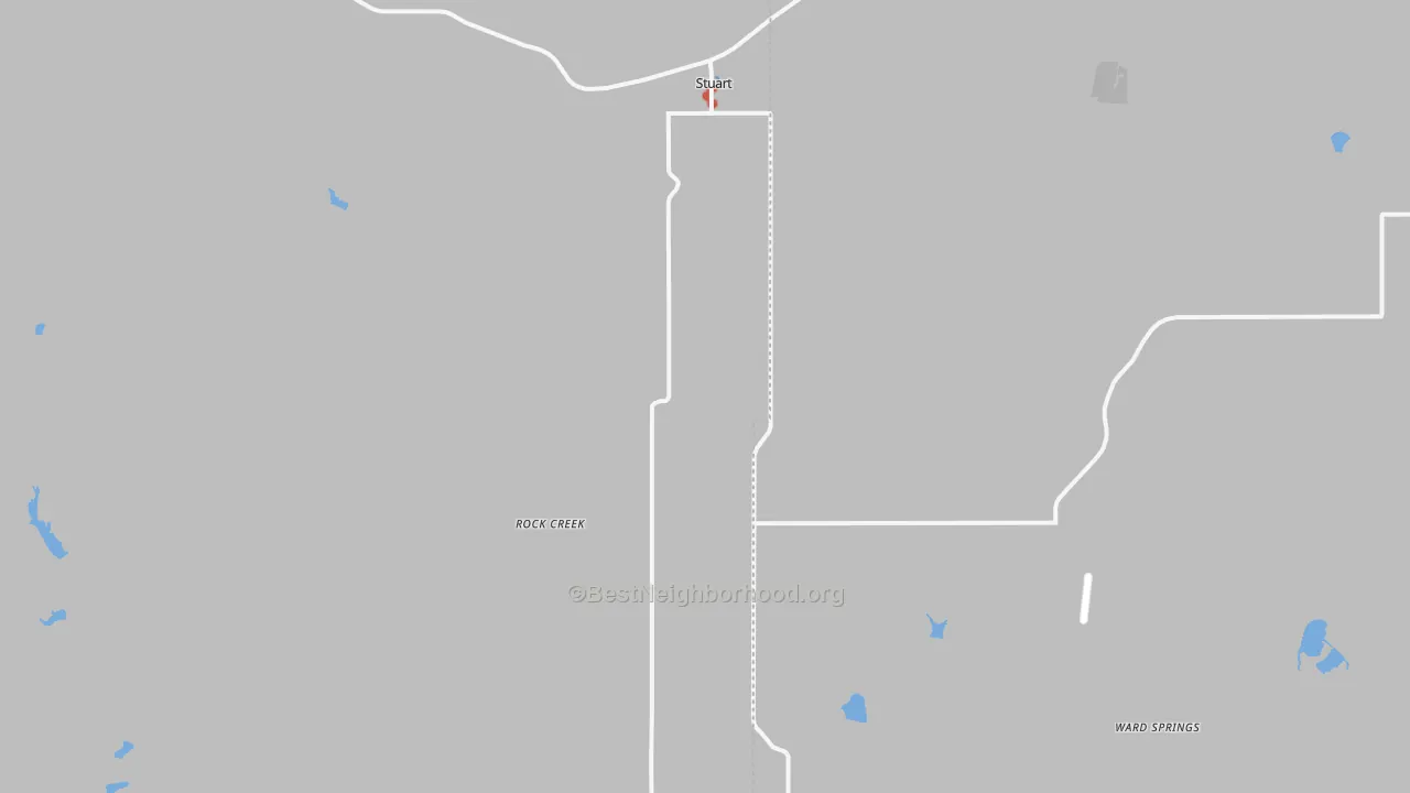 Walk Grade map of 74570, OK, walkable areas in green and car-dependent areas in red