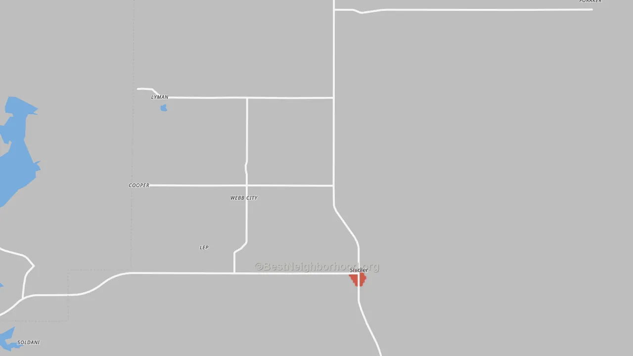 Walk Grade map of 74652, OK, walkable areas in green and car-dependent areas in red