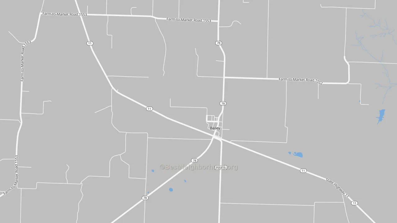 Walk Grade map of 75413, TX, walkable areas in green and car-dependent areas in red