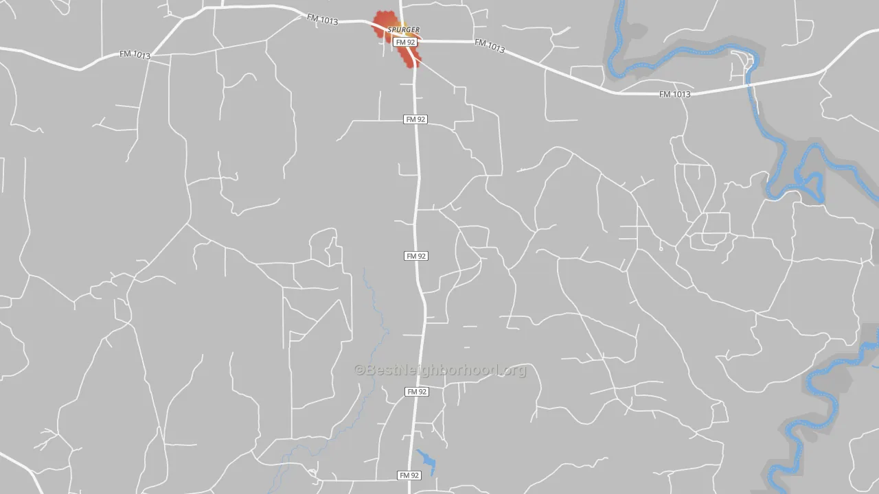 Walk Grade map of 77660, TX, walkable areas in green and car-dependent areas in red