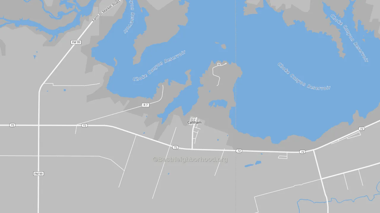 Walk Grade map of 78007, TX, walkable areas in green and car-dependent areas in red