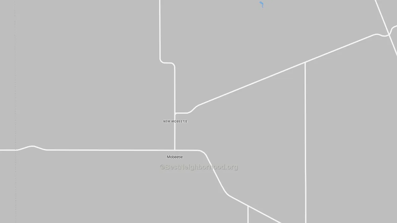 Walk Grade map of 79061, TX, walkable areas in green and car-dependent areas in red