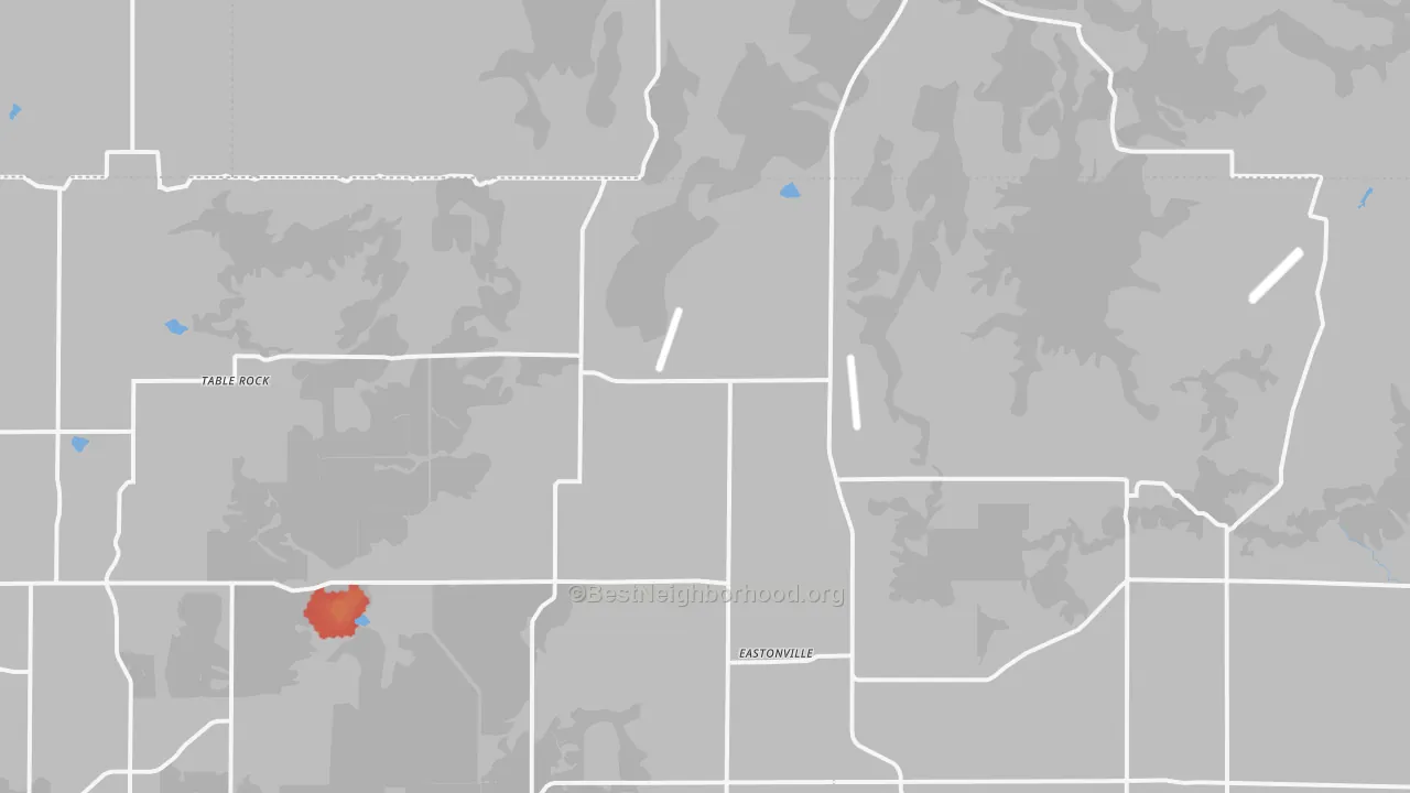 Walk Grade map of 80106, CO, walkable areas in green and car-dependent areas in red