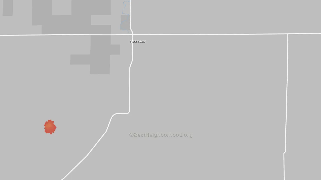 Walk Grade map of 80611, CO, walkable areas in green and car-dependent areas in red
