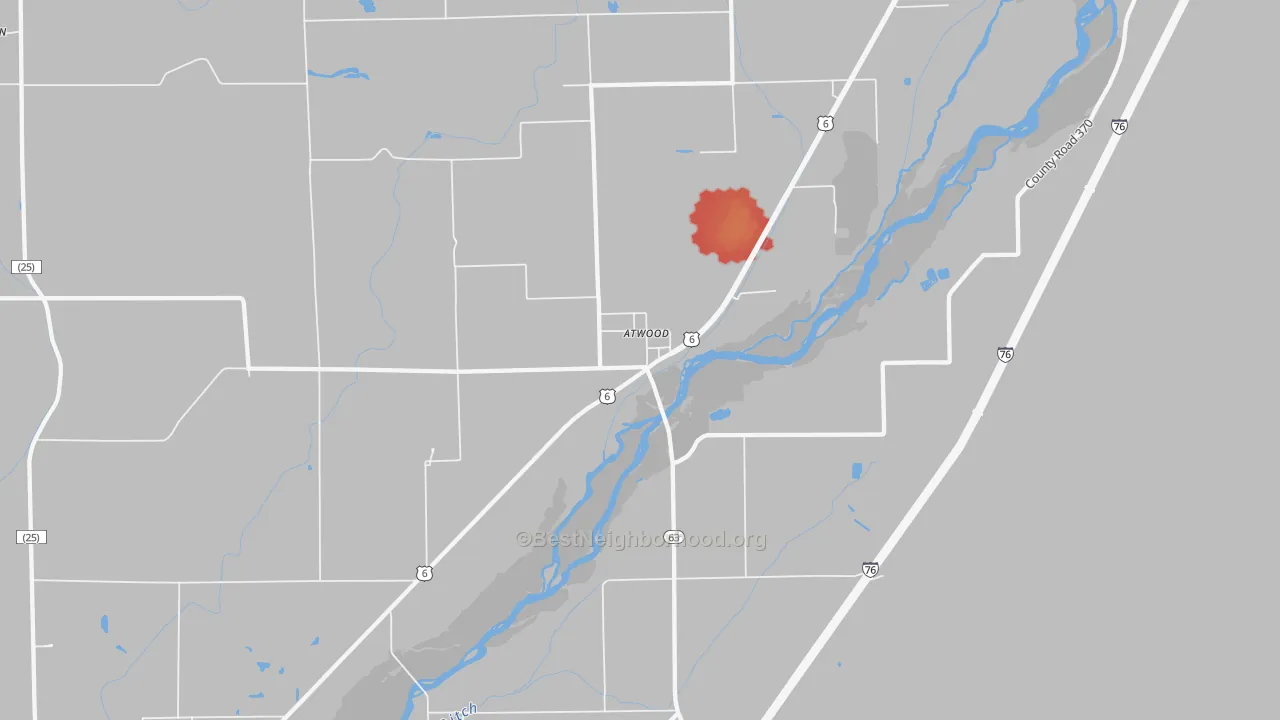 Walk Grade map of 80722, CO, walkable areas in green and car-dependent areas in red