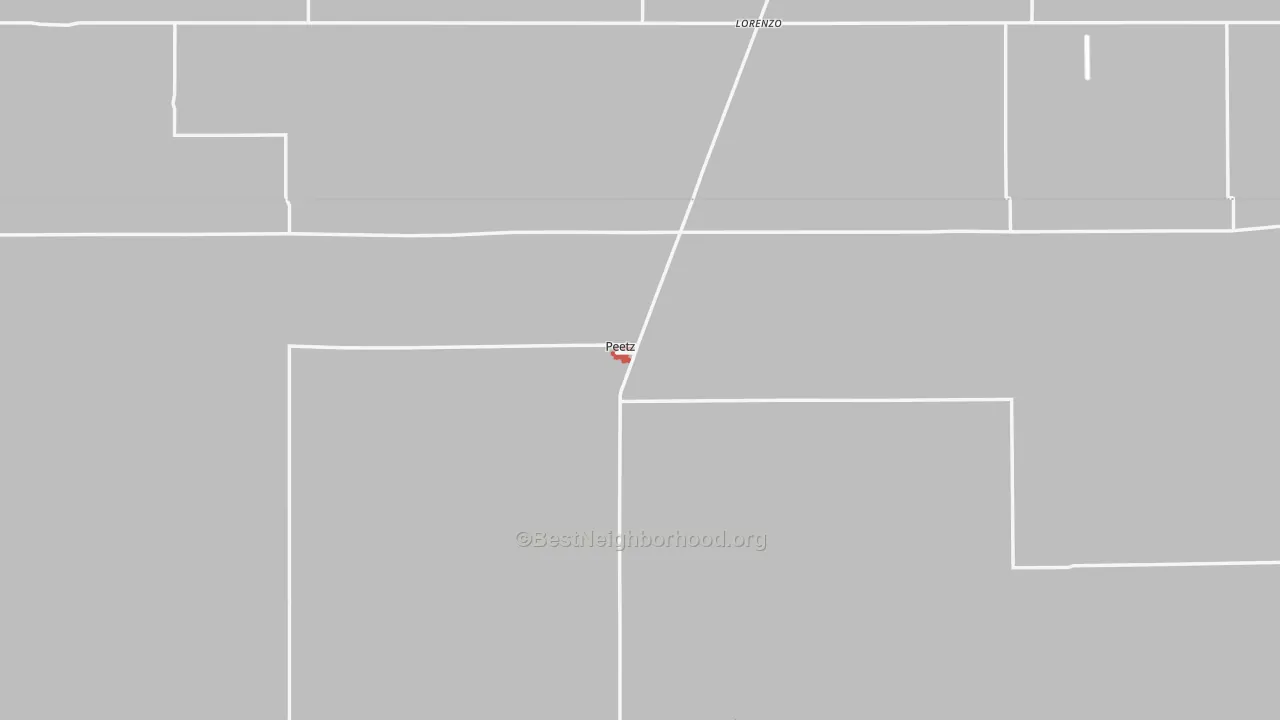 Walk Grade map of 80747, CO, walkable areas in green and car-dependent areas in red