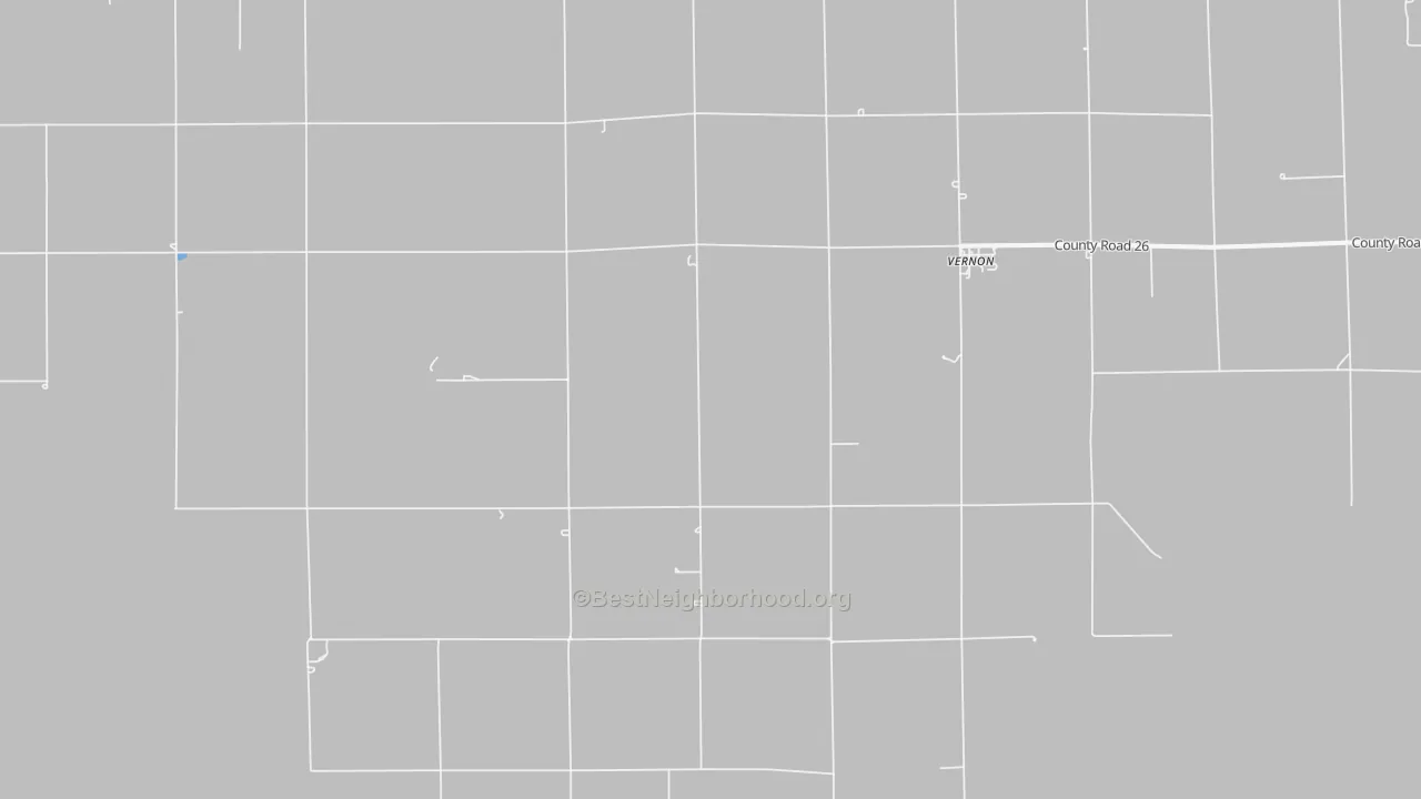 Walk Grade map of 80755, CO, walkable areas in green and car-dependent areas in red