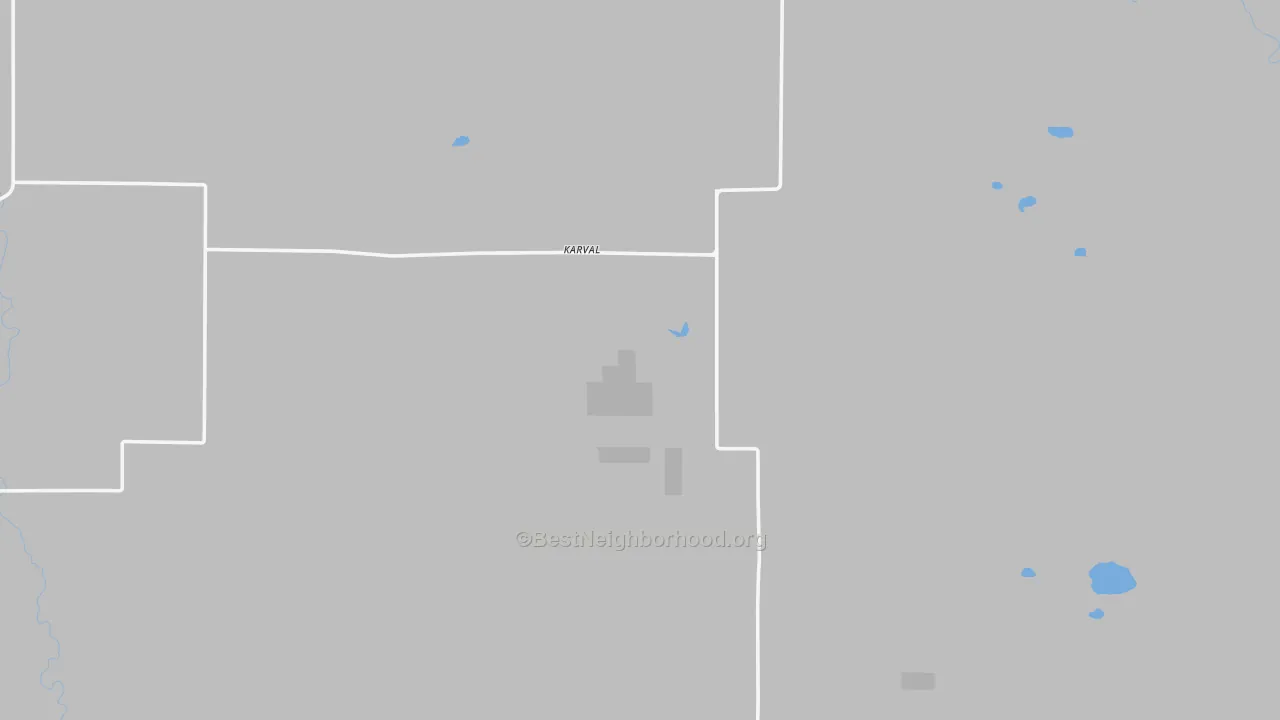 Walk Grade map of 80823, CO, walkable areas in green and car-dependent areas in red